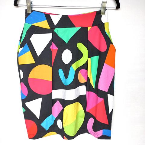 Rainbow Geo Rosella Tulip Skirt size 10