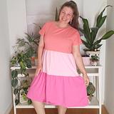 Pink Tiered Wallaby Dress